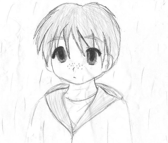 Anime Boy Drawing. anime boy hair drawings. anime