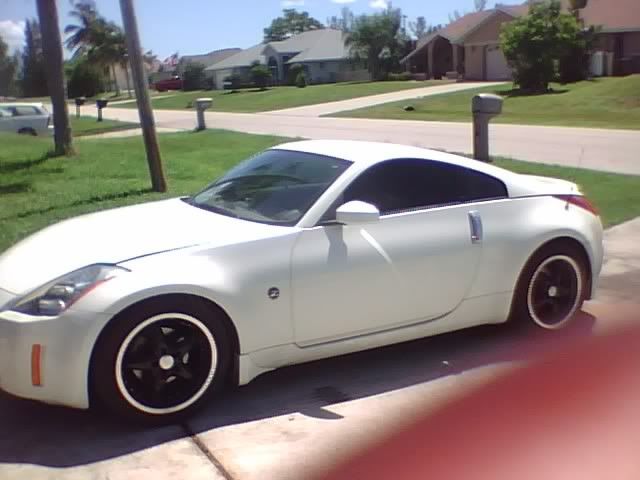Nissan 350z white with black rims for sale #10