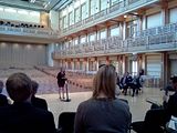 Weill Hall Inaugural Season Announcement, 03.09.2012 Press conference on the stage of Weill Hall at the Green Music Center at Sonoma State University.