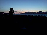 Crissy Field, 05.27.2012 Crowd awaiting Golden Gate Bridge 75th Anniversary fireworks display at Crissy Field.