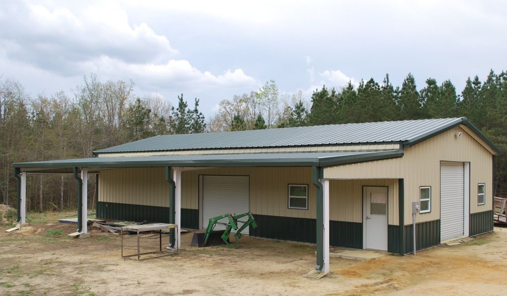 Pole Barn with Lean To