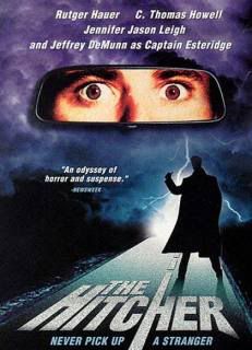 the hitcher,movie poster,rutger hauer