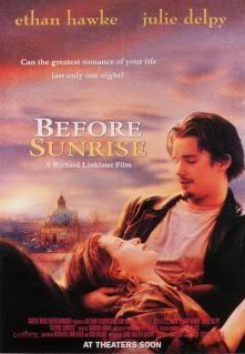 before sunrise,ethan hawke,julie delpy,richard linklater,movie poster