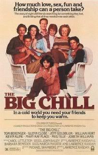 movie poster,the big chill