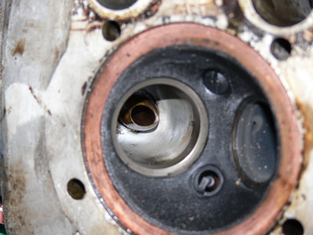 Ported Inlet On 1956 Royal Enfield 350 Bullet Cylinder Head Photo by