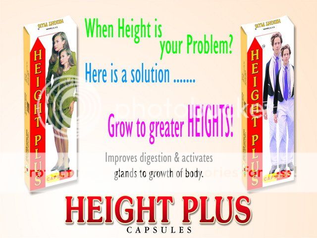 Height Gain Supplement Grow Taller Height Plus Herbal 60 Capsules