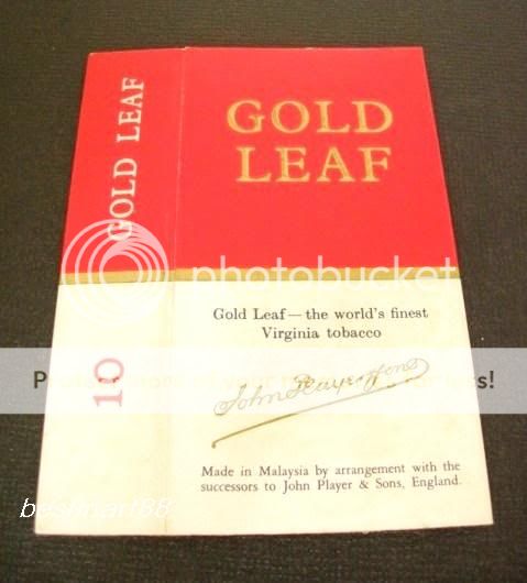 Gold Leaf Player's Navy Cut Vintage Cigarette Tobacco Packet John Player Sons  